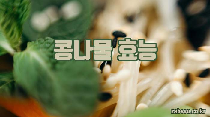 콩나물 효능 부작용 하루 섭취량 완벽 가이드